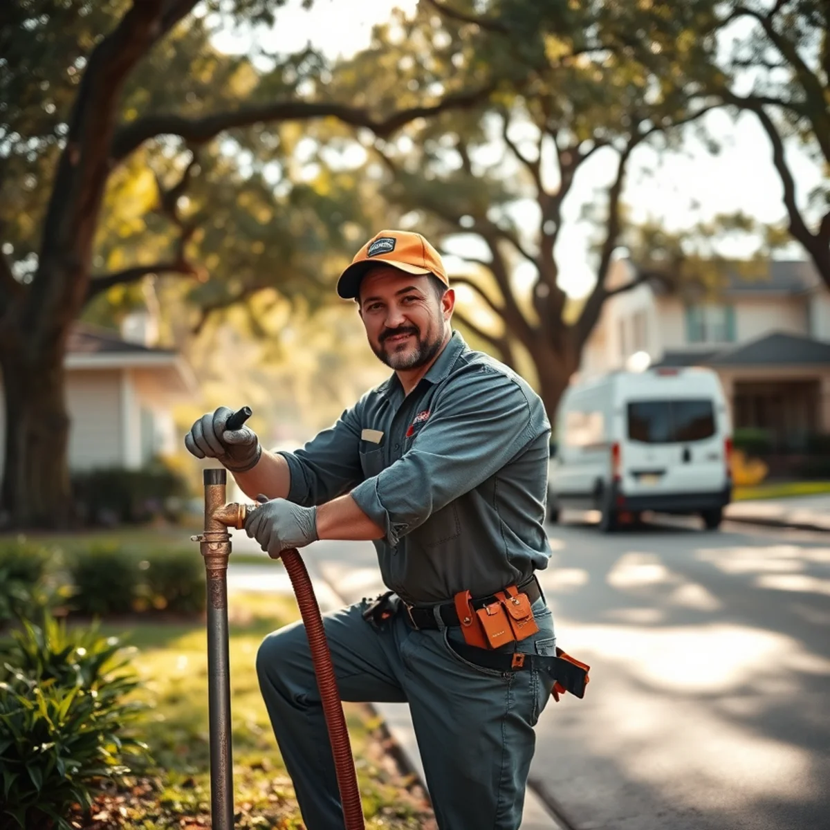 Plumber repiping a 1970s home in Alief, Houston, TX