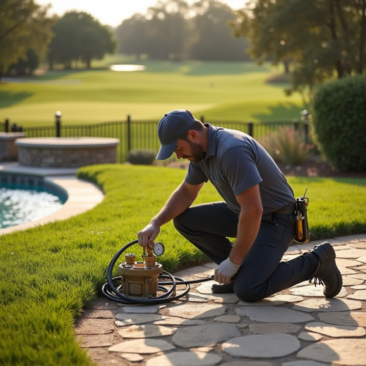 Licensed Plumber Bellaire TX plumber on a service call in Braeburn Country Club Estates