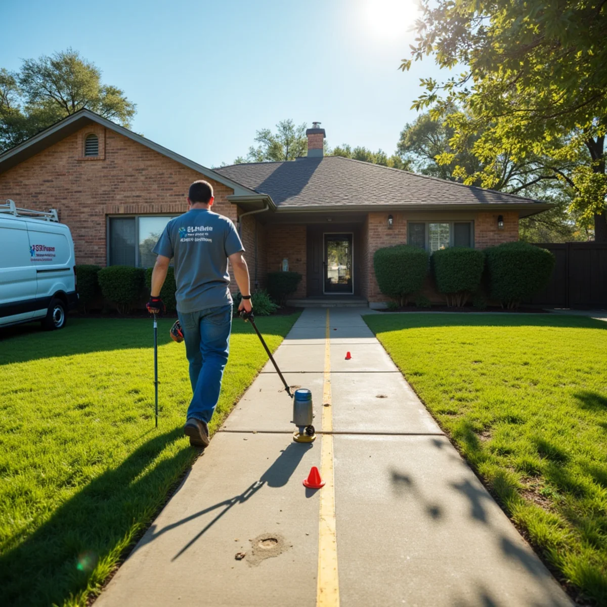 Licensed Plumber Bellaire TX plumber on a service call in Broad Acres