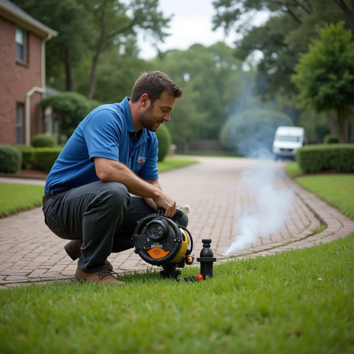Licensed Plumber Bellaire TX plumber on a service call in Bunker Hill Village, TX
