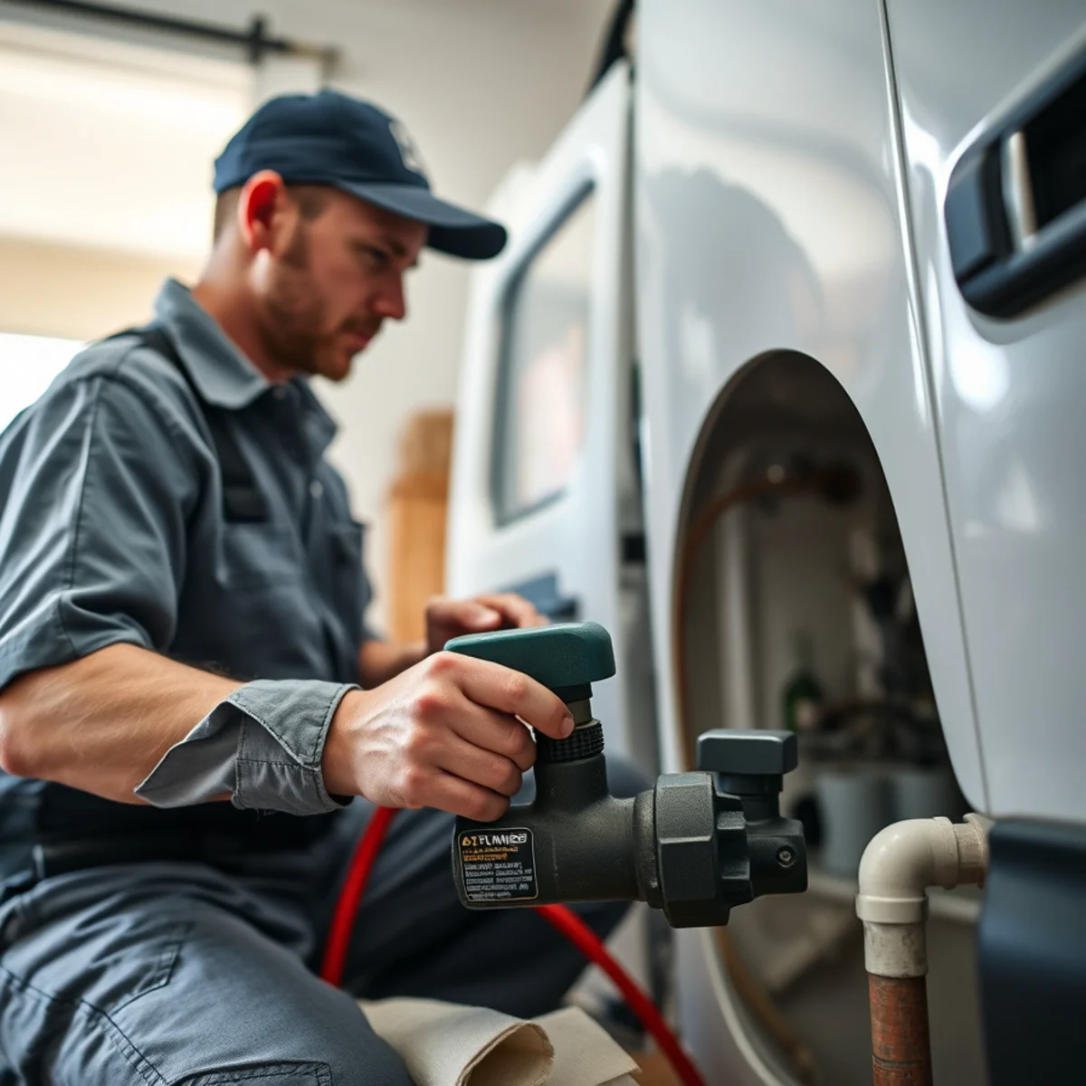 Plumber Bellaire TX performing flood & storm plumbing emergency in a Bellaire, TX home
