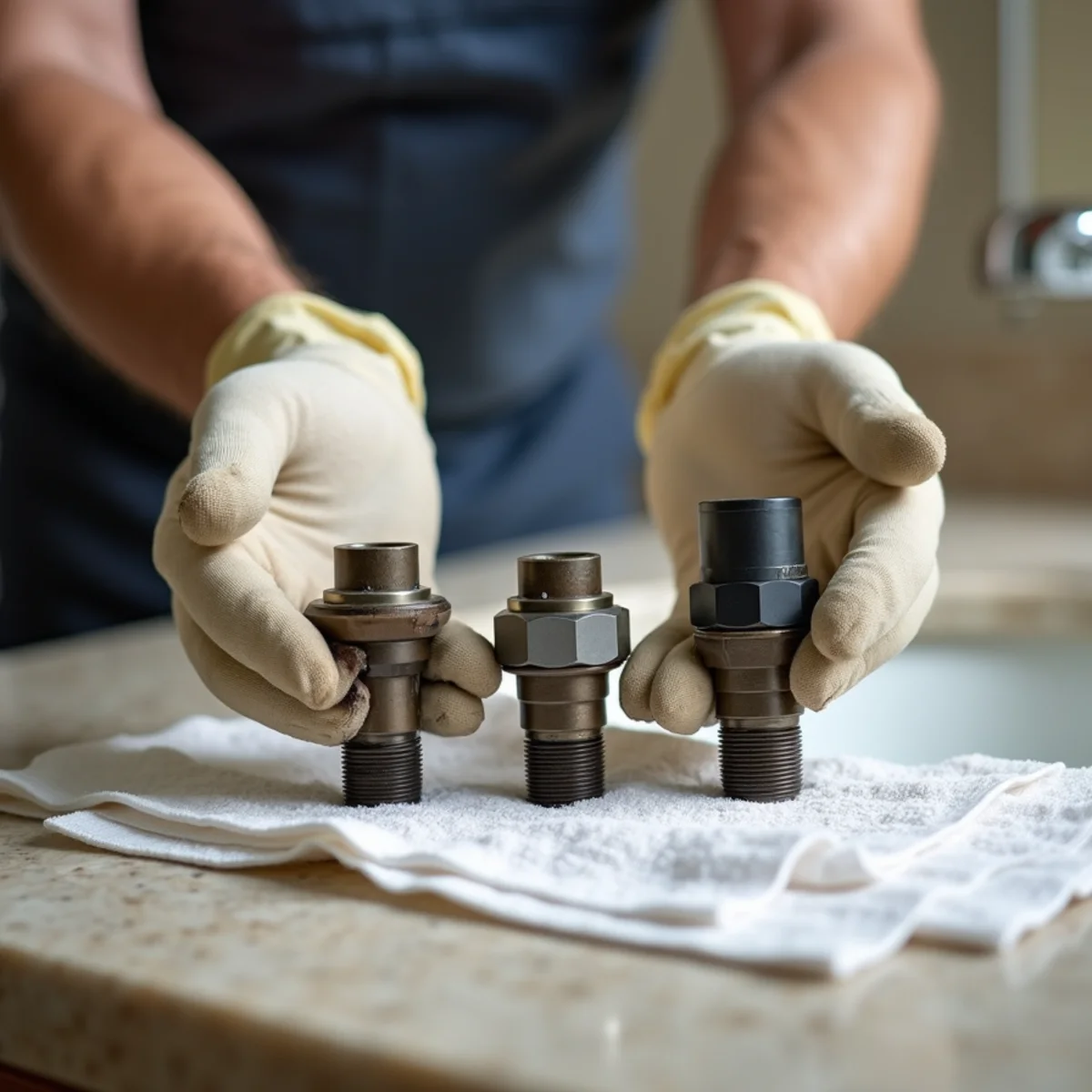 Licensed Plumber Bellaire TX plumber on a service call in Four Corners, TX