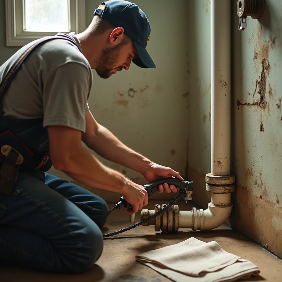Licensed Plumber Bellaire TX plumber on a service call in Hilshire Village, TX