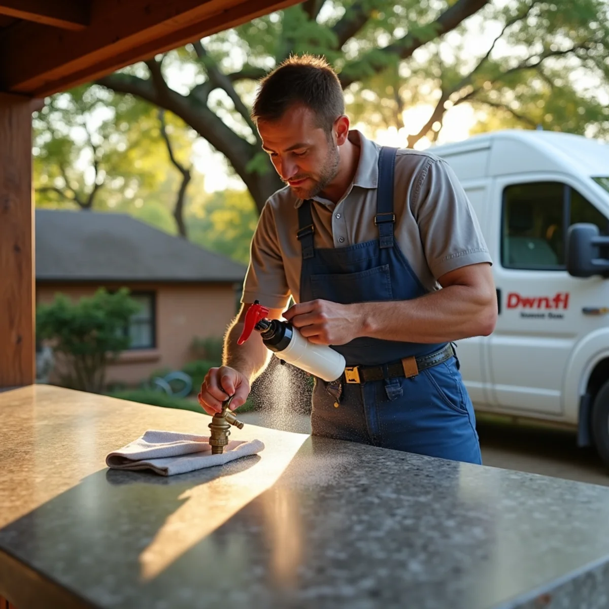 Licensed Plumber Bellaire TX plumber on a service call in Hunters Creek Village, TX