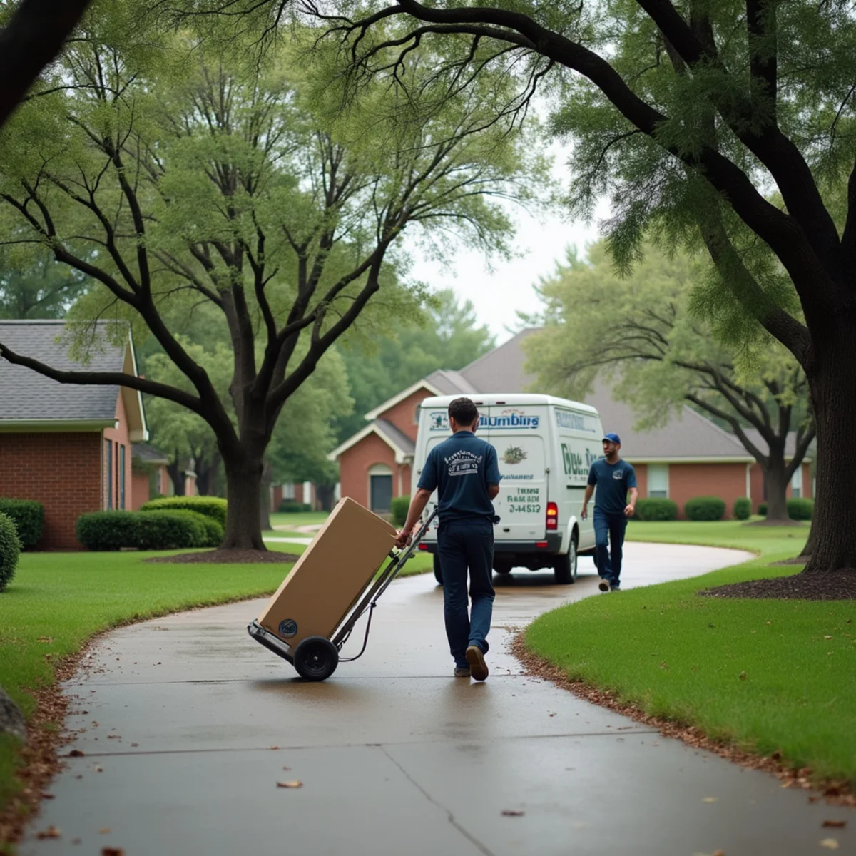 Licensed Plumber Bellaire TX plumber on a service call in Meadows Place, TX