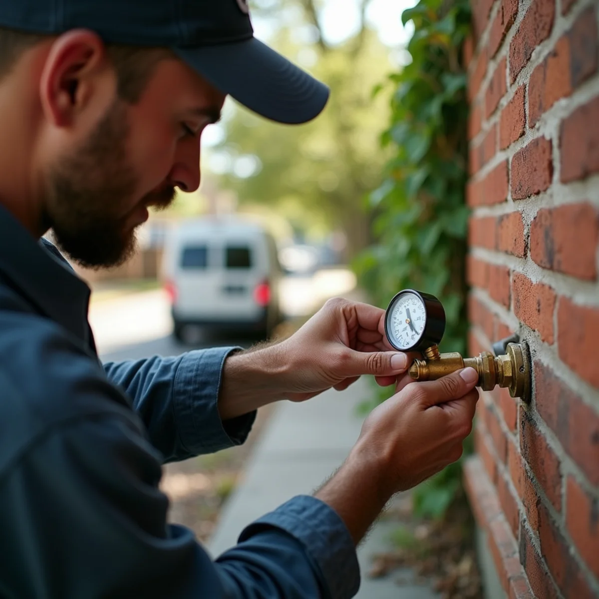 Licensed Plumber Bellaire TX plumber on a service call in West University Place, TX